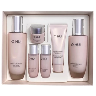 Sét Ohui Hồng Siêu Dưỡng Ẩm Dưỡng Trắng Và Căng Bóng Da Đặc Biệt Ohui Miracle Moisture Special Set