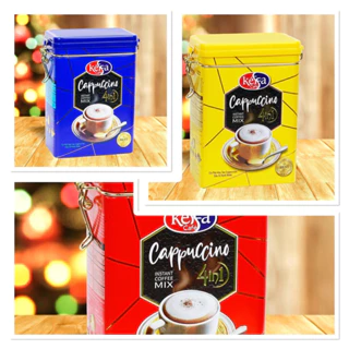 Cafe hoà tan 4in1 Keffa Cappuccino hộp thiếc 160g