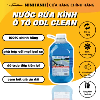 . Nước rửa kính ô tô chính hãng ODL Clean đổ trực tiếp phù hợp với mọi loại xe hơi, không đóng cặn - can 2.5L .