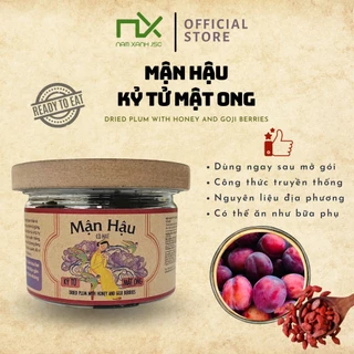 Nam Xanh Mận hậu Kỷ tử mật ong 150gr có hạt - Lon nắp gỗ