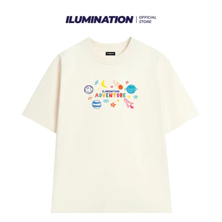 Áo phông local brand nam nữ unisex tay lỡ thun form rộng teen cổ tròn oversize cotton Ilumination adventure - ILU8