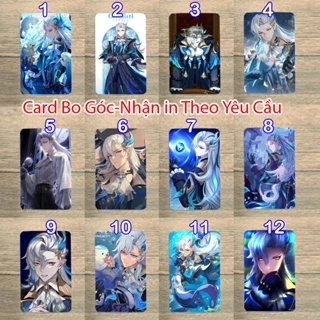 Card ảnh dầy bo góc  genshin impact Neuvillette MAU393