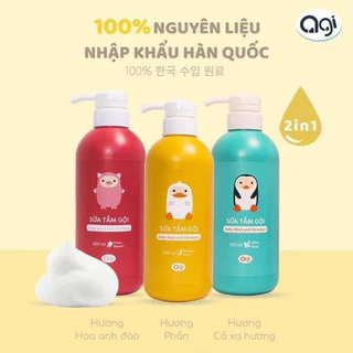 Sữa tắm gội Agi cho bé 200ml/500ml CHÍNH HÃNG