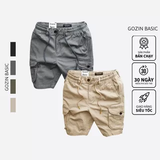 Quần short kaki túi hộp chất liệu kaki cotton GOZIN BASIC -JA01