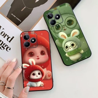 ốp lưng oppo realme c53 / realme c51 in hình gà thỏ cute dễ thương tpu dẻo , uv