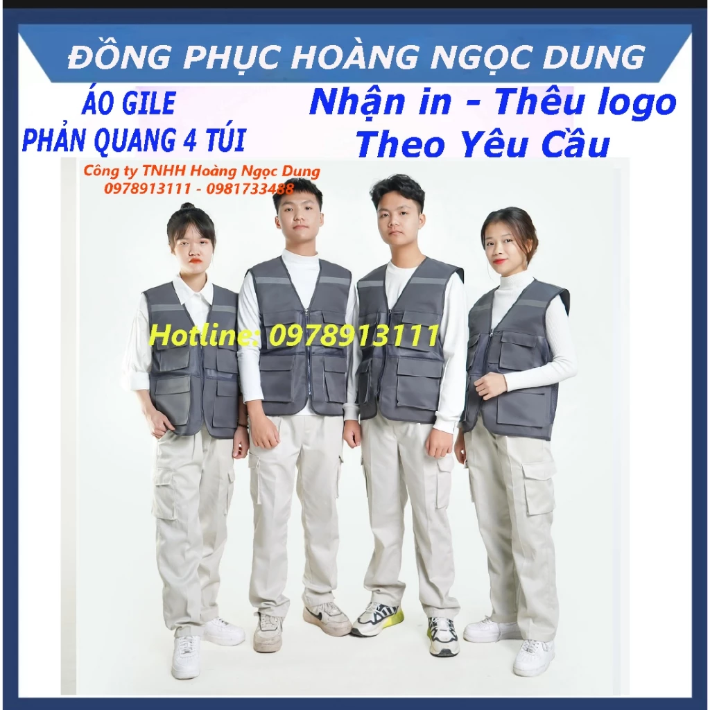 ÁO GHI LÊ PHẢN QUANG BẢO HỘ LAO ĐỘNG, ÁO GHI LÊ KỸ SƯ 4 TÚI