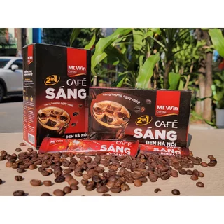 [Có sẵn, ảnh thật, chính hãng] Café sáng, Café đen Hà Nội hộp 180g (10 gói x18g)