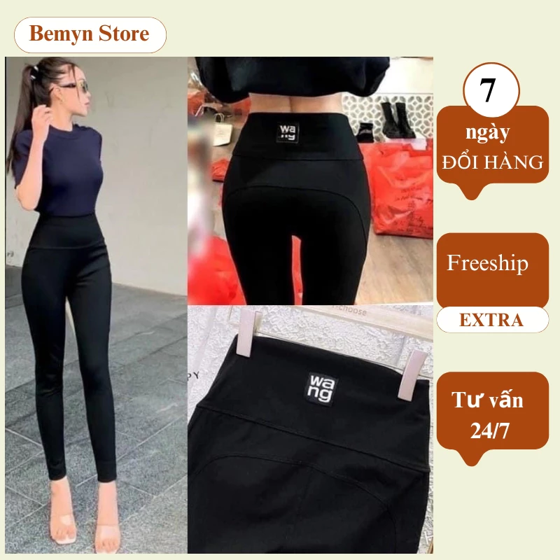 quần legging umi wang cạp cao gen bụng co giãn nâng mông, quần ôm lưng cao Bemyn Store