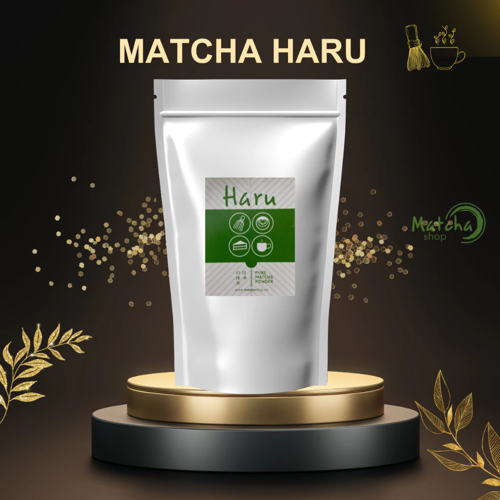 Bột Trà Xanh Matcha Haru Nhật Bản chính hãng 500g - 1kg