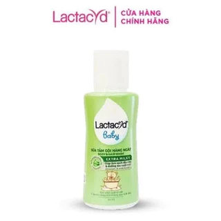 com bo 5 chai Sữa tắm gội hàng ngày cho bé Lactacid baby làm sạch dịu nhẹ và dưỡng ẩm vượt trội chai 60ml