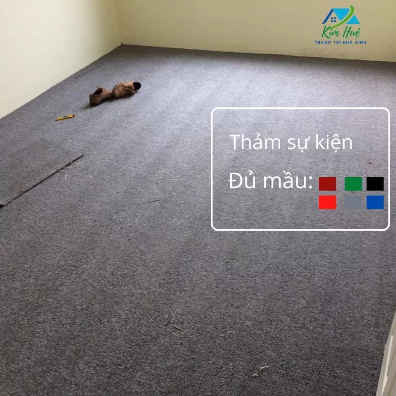 Thảm nỉ cuộn trải sàn nhiều màu trải khách sạn,sự kiện, văn phòng , nhà ở - Trang Trí Kim Huệ X22