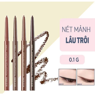 Chì sáp Kẻ Mắt NÉT Mảnh The Saem Eco Soul Powerproof Super Slim Eyeliner