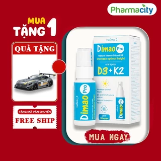 Dimao pro D3 K2 dạng xịt hỗ trợ tăng chiều cao Valens Dimao pro Spray D3k2 tăng cường hấp thu Canxi cho Bé