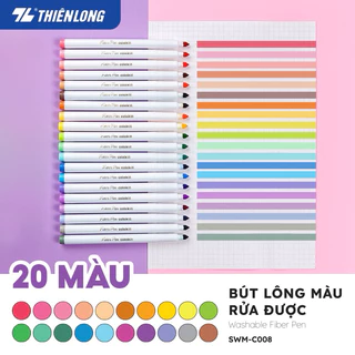 Bút lông màu Fiber Pen Thiên Long Colokit - Màu rửa được, mực an toàn tiêu chuẩn Châu Âu