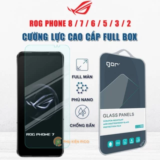 Kính cường lực Rog Phone 5 / Rog Phone 8 / Rog Phone 7 full màn hình Gor Dán màn hình RogPhone 6
