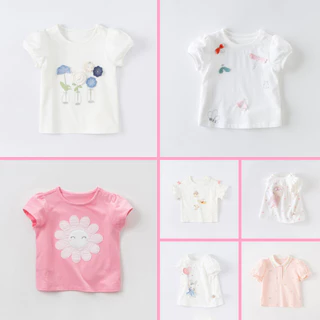 BST áo thun hè cotton nhiều mẫu dễ thương cho bé gái P2 - Little Maven Chính Hãng