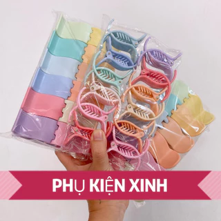 SET 6- 12 KẸP CÀNG CUA BẦU 12 MÀU HÀNG ĐẸP PKX