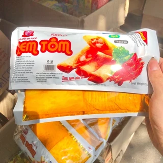 Combo 5 Gói Snack Nem Tôm Ba Anh Em Food, Snack Cay Xé Miếng, ăn vặt tuổi thơ cổng trường AnHa Food