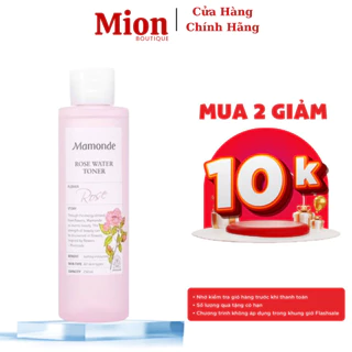 Nước Hoa Hồng Rose Water Toner Mamonde 250ml Dành Cho Mọi Loại Da