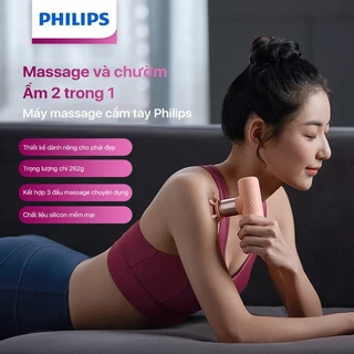 Máy Massage Cầm Tay PHILIPS 3302G-thiết kế dành riêng cho phái đẹp,massage và chườm ấm 2 trong 1