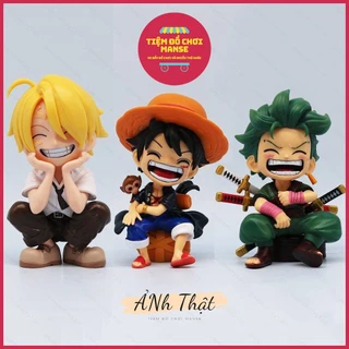 Mô Hình Đồ Chơi Nhân Vật Luffy Zoro Sanji Trong Phim Hoạt Hình One Piece - Siêu Dễ Thương GK