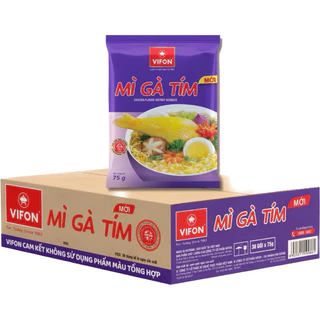 Thùng 30 gói Mì gà tím Vifon - 75g/gói