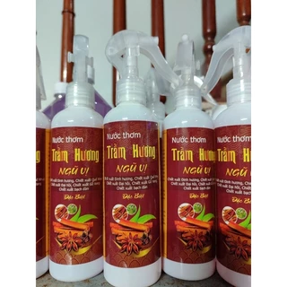 nước lau bàn thờ, bao sái, tắm phật trầm hương ngũ vị tài lộc 250ml