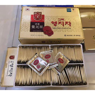 Trà nấm linh chi Hàn Quốc hộp 100 gói
