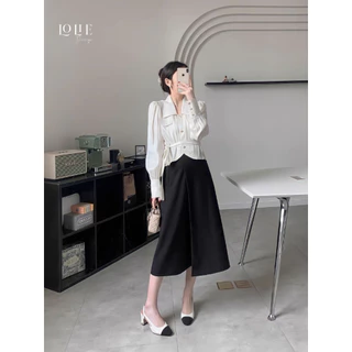 Set đồ công nữ (gồm áo mix  chân váy / BÁN TÁCH SET)- S919 - Design by  LOLIE