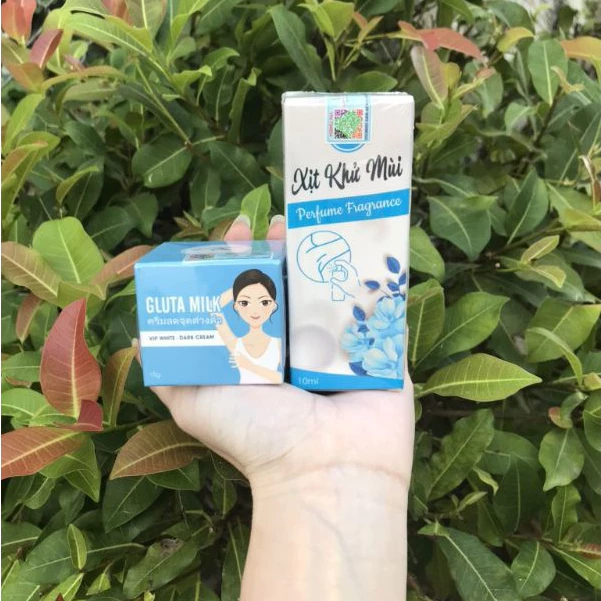 Bộ đôi dưỡng trừ thâm Gluta milk - vip white chính hãng