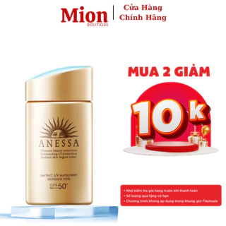 Kem Chống Nắng Anessa Perfect UV Sunscreen Skincare Milk SPF 50+ PA++ 60ml (Mẫu Cũ)