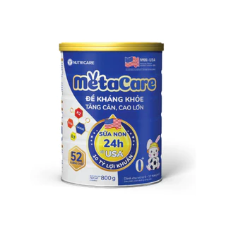 Sữa bột MetaCare Xanh 0+ lon 800g Chính hãng Nutricare