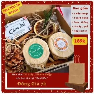 Set Quà Tặng Nến Thơm Handmade 2 hũ 100gr cho nam và nữ tặng các dịp Sinh Nhật , Kỷ Niệm