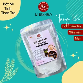 Bột bánh bao pha sẵn Mi BánhBao BỘT TINH THAN TRE 640g (Tặng Men nở, bột thấm tay & giấy lót bánh)