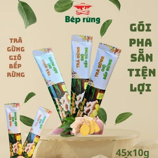 [50 Gói Pha Sẵn] Trà Gừng Gió Bếp Rừng 50x10g