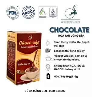 SÔ-CÔ-LA UỐNG LIỀN THƠM NGON BỔ DƯỠNG - INSTANT CHOCOLATE - CHOCOOKE - ĐẠT CHỨNG NHẬN QUỐC TẾ FDA, ISO22000:2018