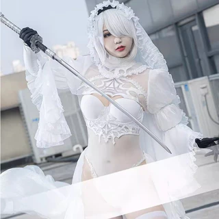 [ORDER] Trang phục COSPLAY 2B ver Bride trong Nier: Automata (kèm ảnh thật)