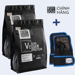 COMBO 2 TÚI Sữa Tăng Cơ Thực Vật VEGAN PRO BODY GOLD 2KG - Tặng bình lắc