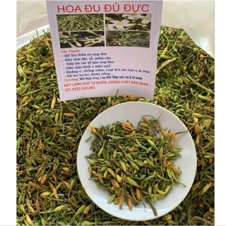 hoa đu đủ đực khô 1kg [ TẶNG TÚI TÁO ĐỎ] hàng loại 1 mới  xanh thơm