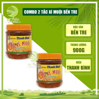 COMBO 2 Tắc xí muội Bến Tre, Tắc xí muội chua chua, ngọt ngọt hiệu Thanh Bình giải khát mùa hè hũ 900g