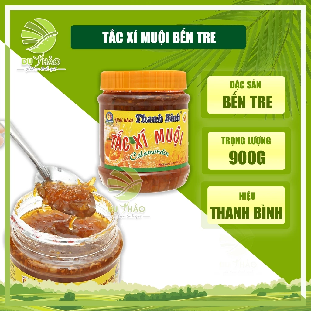 Tắc xí muội Bến Tre, Tắc xí muội chua chua, ngọt ngọt hiệu Thanh Bình giải khát mùa hè hũ 900g