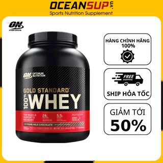 Sữa tăng cơ ON Whey Gold Standard 5Lbs (2.27kg) Whey Protein chất lượng cao hấp thu nhanh chính hãng