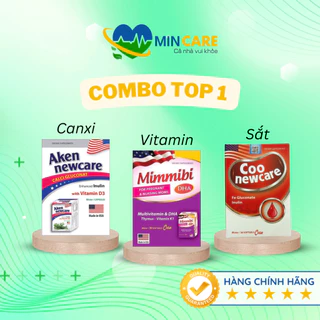 COMBO Coo Newcare + Aken Newcare + Mimmibi | Bổ sung SẮT, CANXI, VITAMIN & KHOÁNG CHẤT cho mẹ bầu | Không gây táo bón