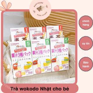 TRÀ WAKODO NHẬT BẢN CHO BÉ ĐỦ VỊ ĐIỆN GIẢI, HOA QUẢ, LÚA MẠCH