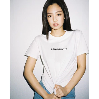 áo thun tay lỡ unisex nam nữ trơn CK JENNIE SIGNATURE cotton form rộng oversize nhiều màu phong cách ulzzang