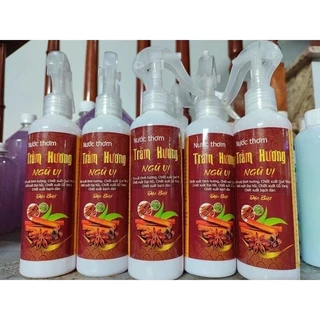 nước lau ban thờ trầm hương ngũ vị bao sái tài lộc 250ml