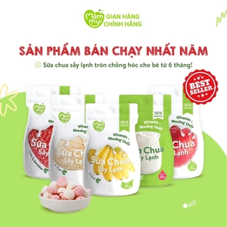 Sữa chua sấy lạnh Mămmy 5 vị: Tổ yến, Táo, Dâu, Chuối và Nguyên bản, chống hóc, bổ sung vitamin cho bé từ 6 tháng tuổi