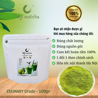 Bột trà xanh Uji Matcha CULINARY/ Túi Zip 100gr