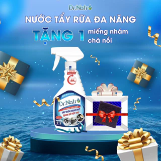 1 Chai tẩy đa năng Dr Natro siêu sạch mọi vết bẩn công nghệ ION TỪ TRƯỜNG,k mùi,k hại da tay ( Tặng Miếng nhám đa năng )