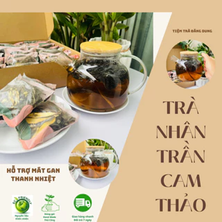 Trà Nhân Trần Cam Thảo Giải Khát, Thơm Ngọt Thanh Nhiệt Cơ Thể 1 Gói Pha 2 Lít Nước